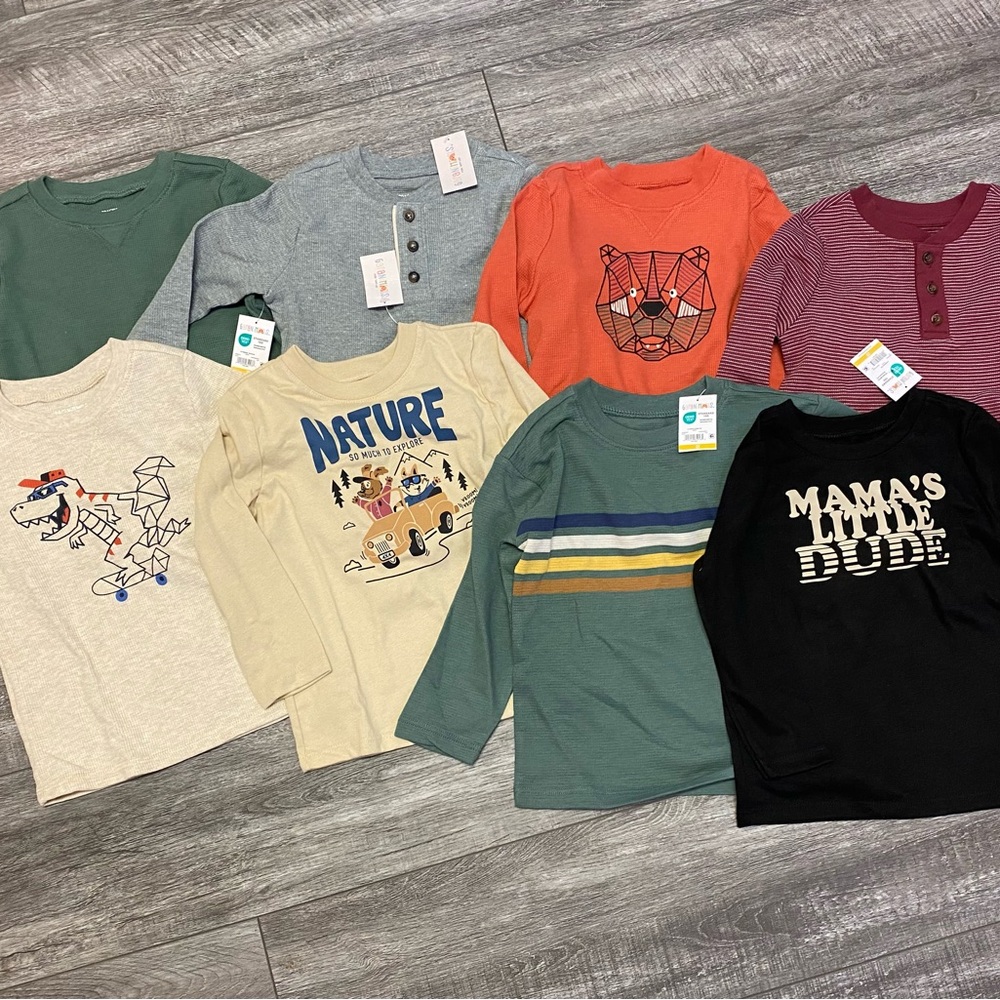 Garanimals Kids Long Sleeve Tees Bundle
